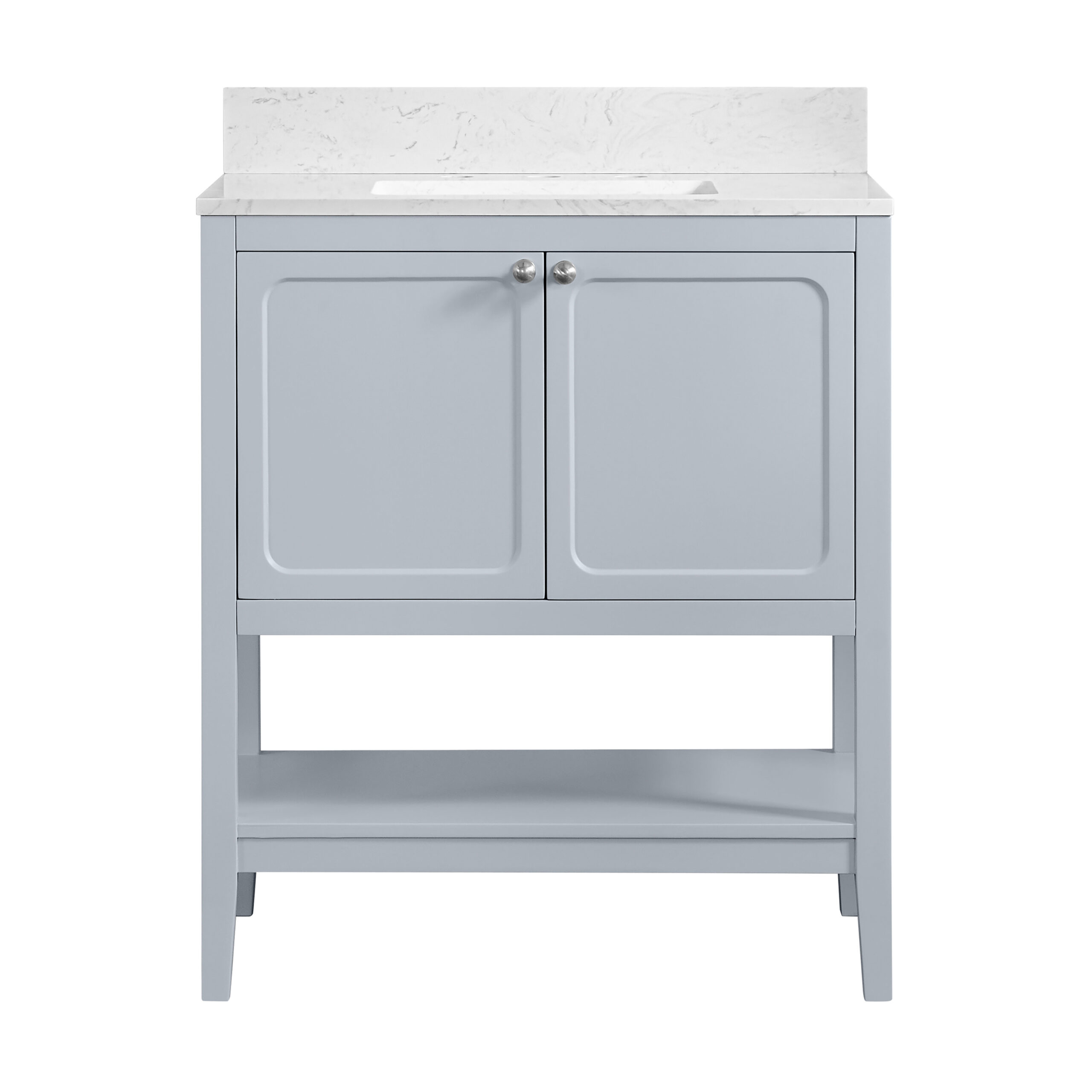James Martin Vanities N242V30SBL Soft Blue N242V30SBL Ravello 30 Single Vanity Cabine - Soft Blue