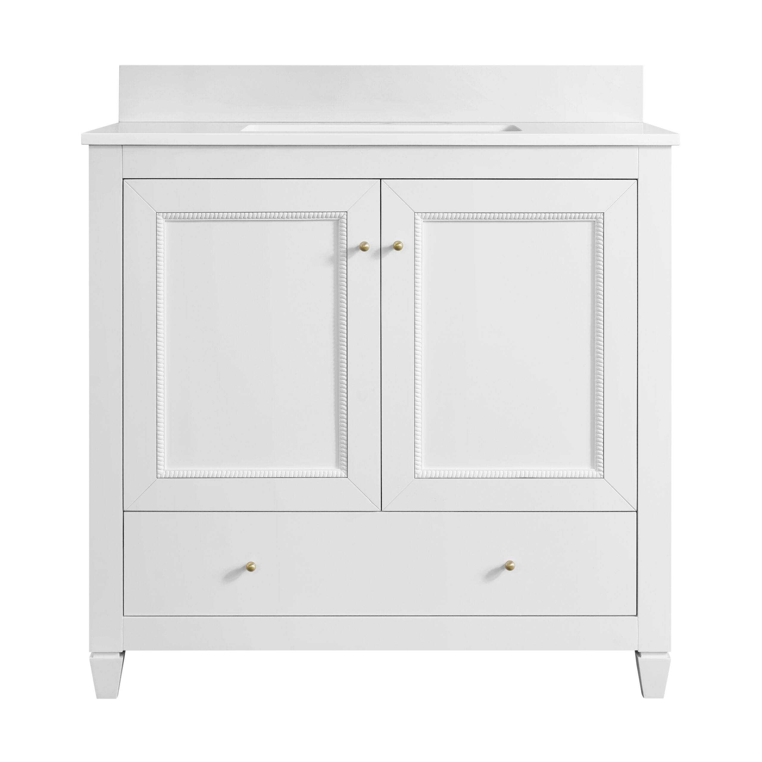 James Martin Vanities N546V36BW Bright White N546V36BW Claudine 36 Single Vanit - Bright White