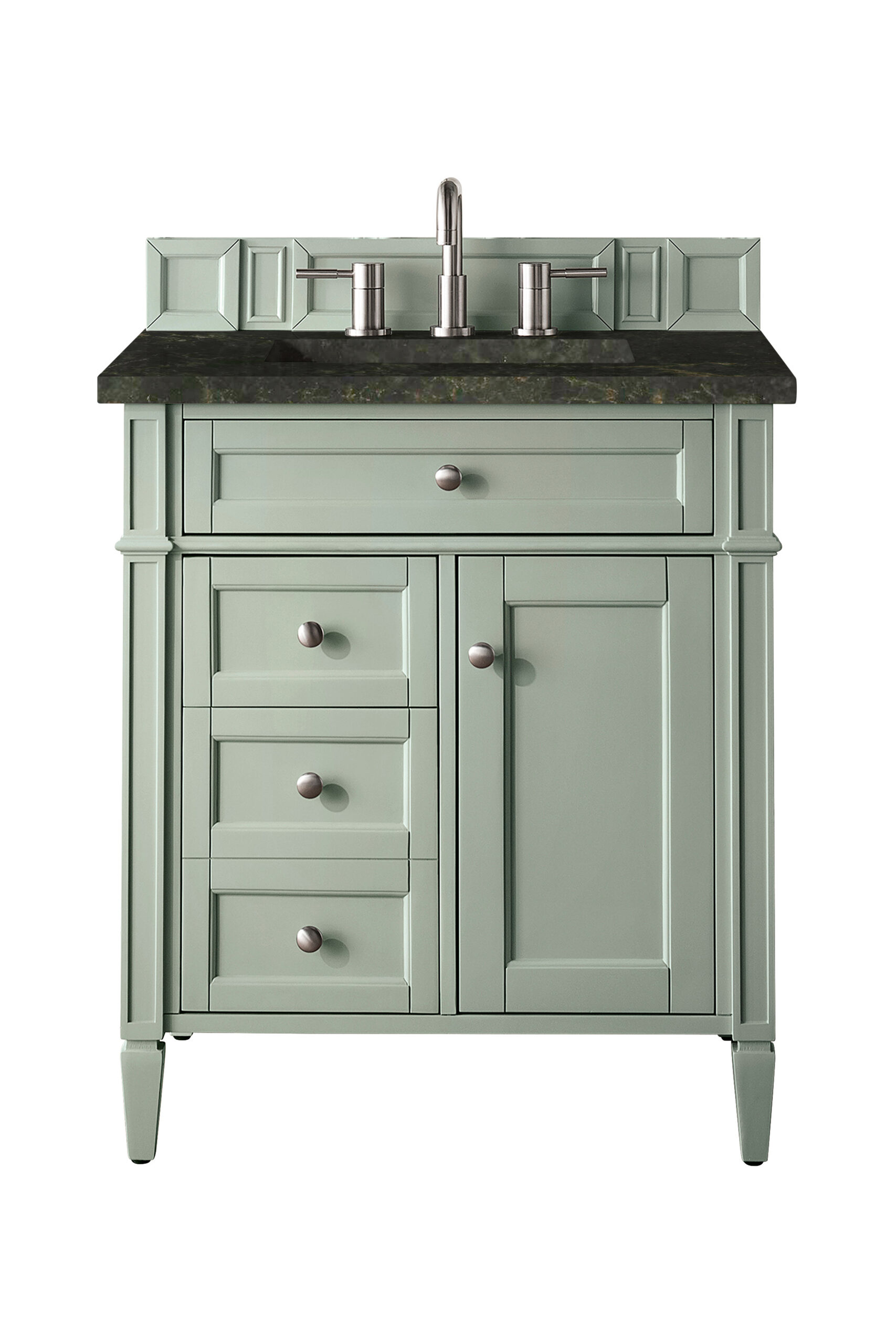 James Martin Vanities 650V30SGR3PHT Sage Green 650V30SGR3PHT Brittany 30 Single Vanity, Sage Green, W/ 3 Cm Phantome Eclos To - Sage Green