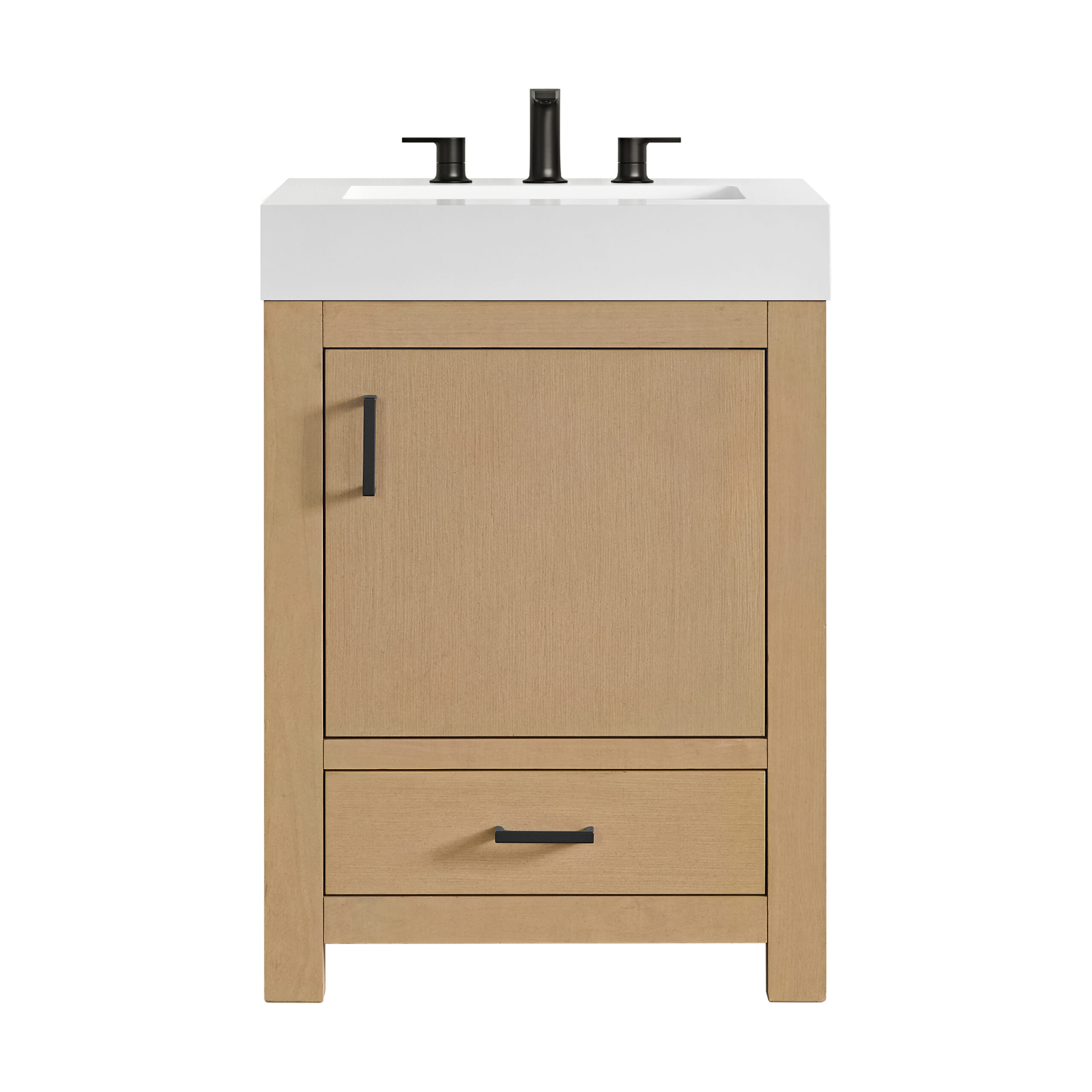 James Martin Vanities N520V24WMO Warm Oak N520V24WMO Alanya 24 Single Vanit - Warm Oak