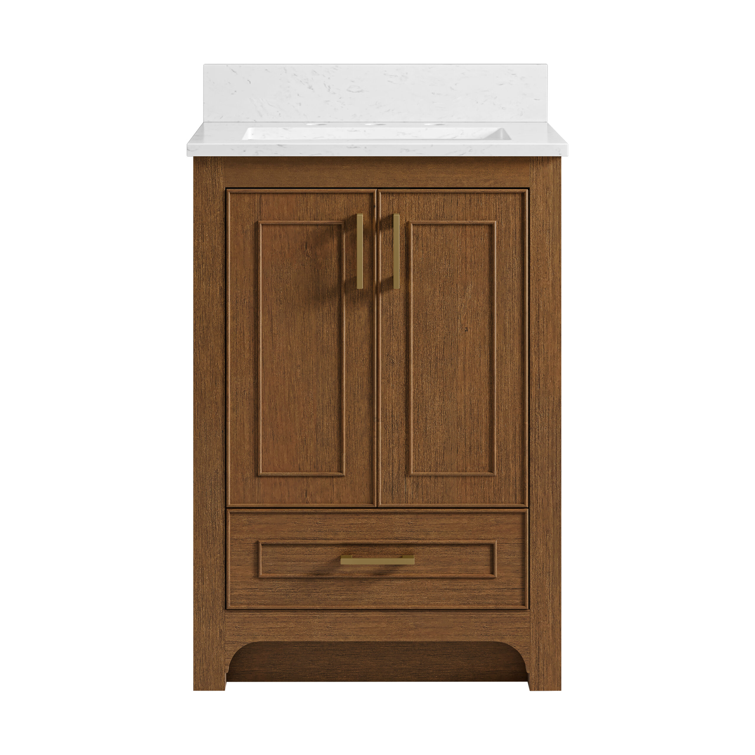 James Martin Vanities N241V24MPW Dark Maplewood N241V24MPW Lucerne 24 Single Vanit - Dark Maplewood