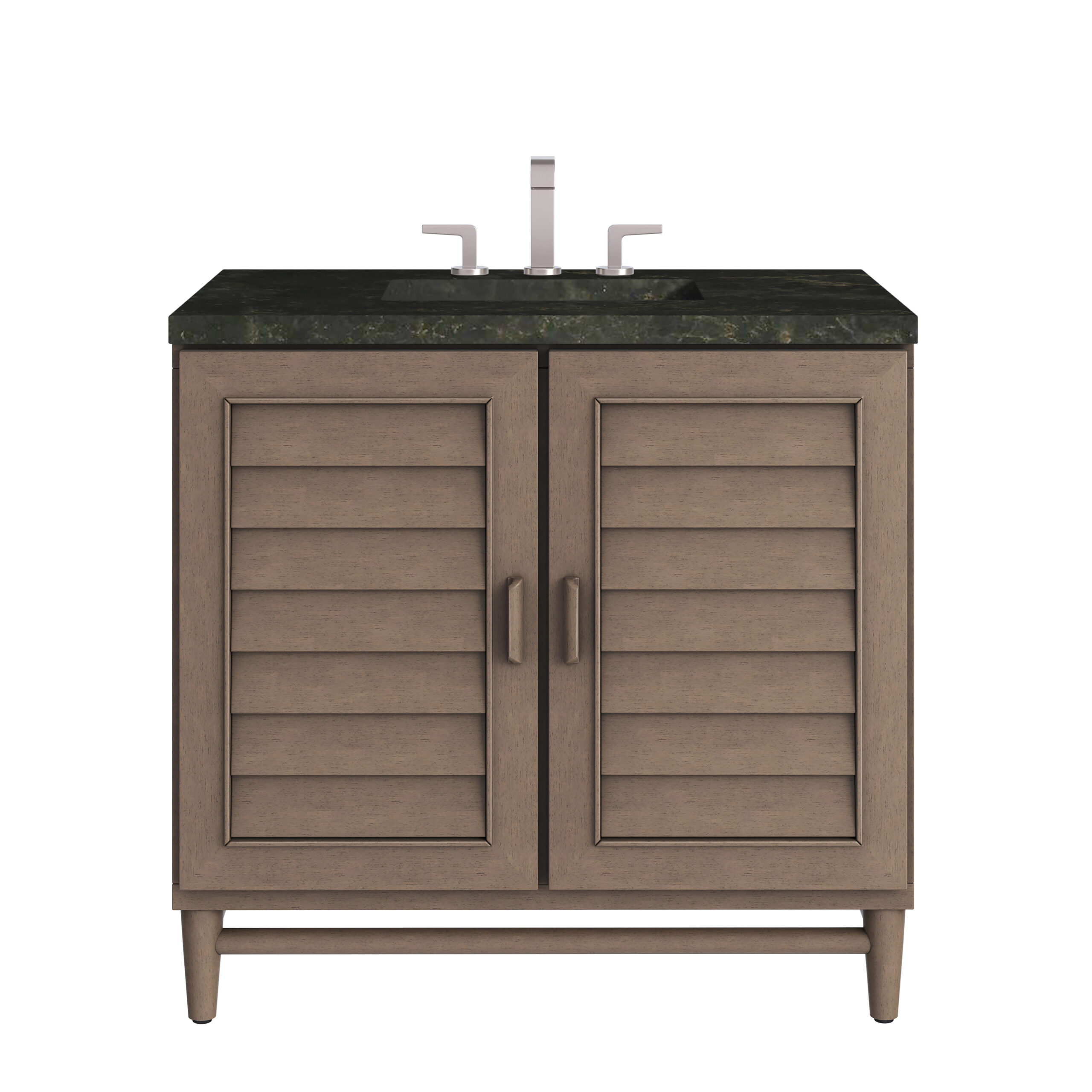 James Martin Vanities 620V36WW3PHT Whitewashed Walnut 620V36WW3PHT Portland 36 Single Vanity, Whitewashed Walnut, W/ 3 Cm Phantome Eclos To - Whitewashed Walnut