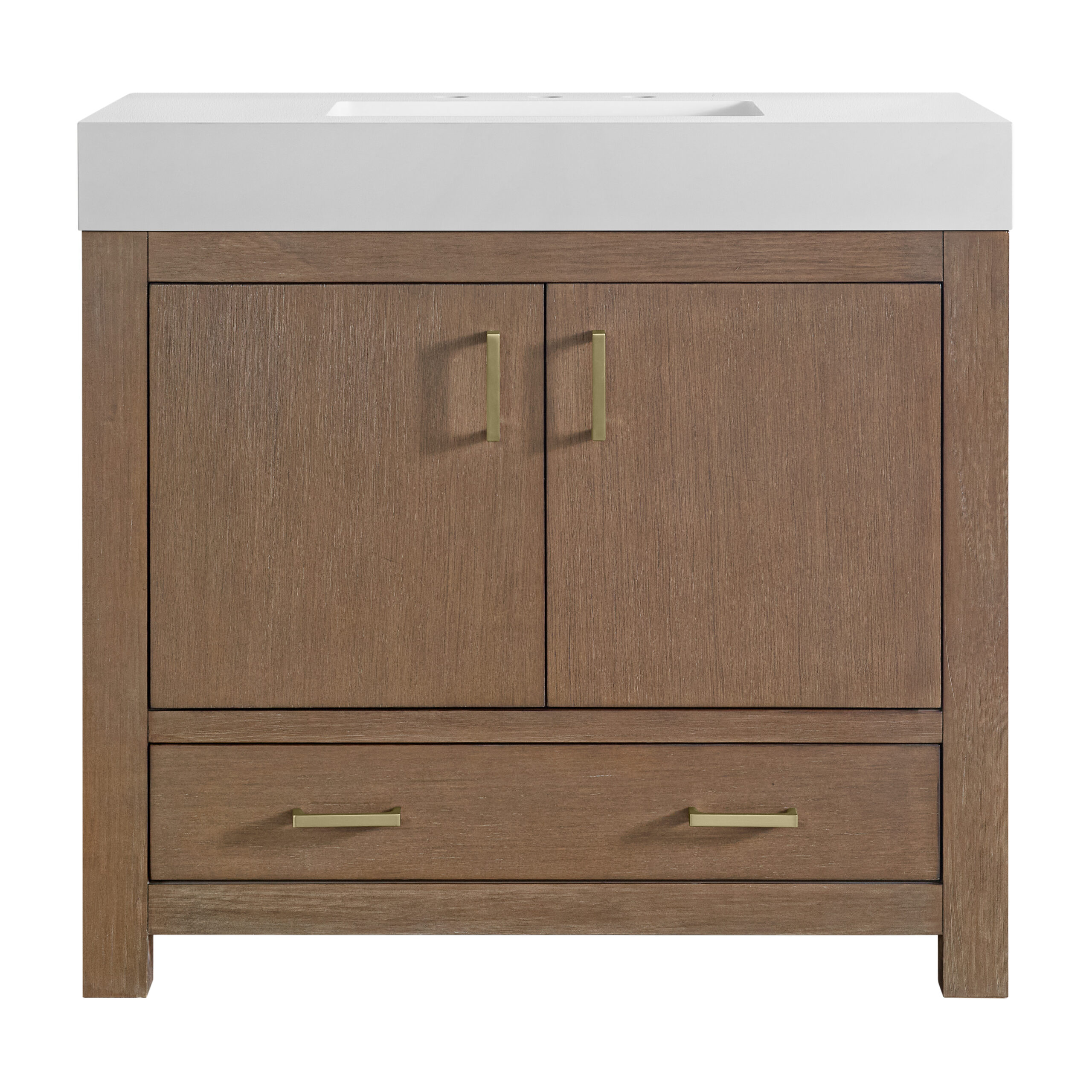 James Martin Vanities N520V36WLD Walnut Drift N520V36WLD Alanya 36 Single Vanit - Walnut Drift