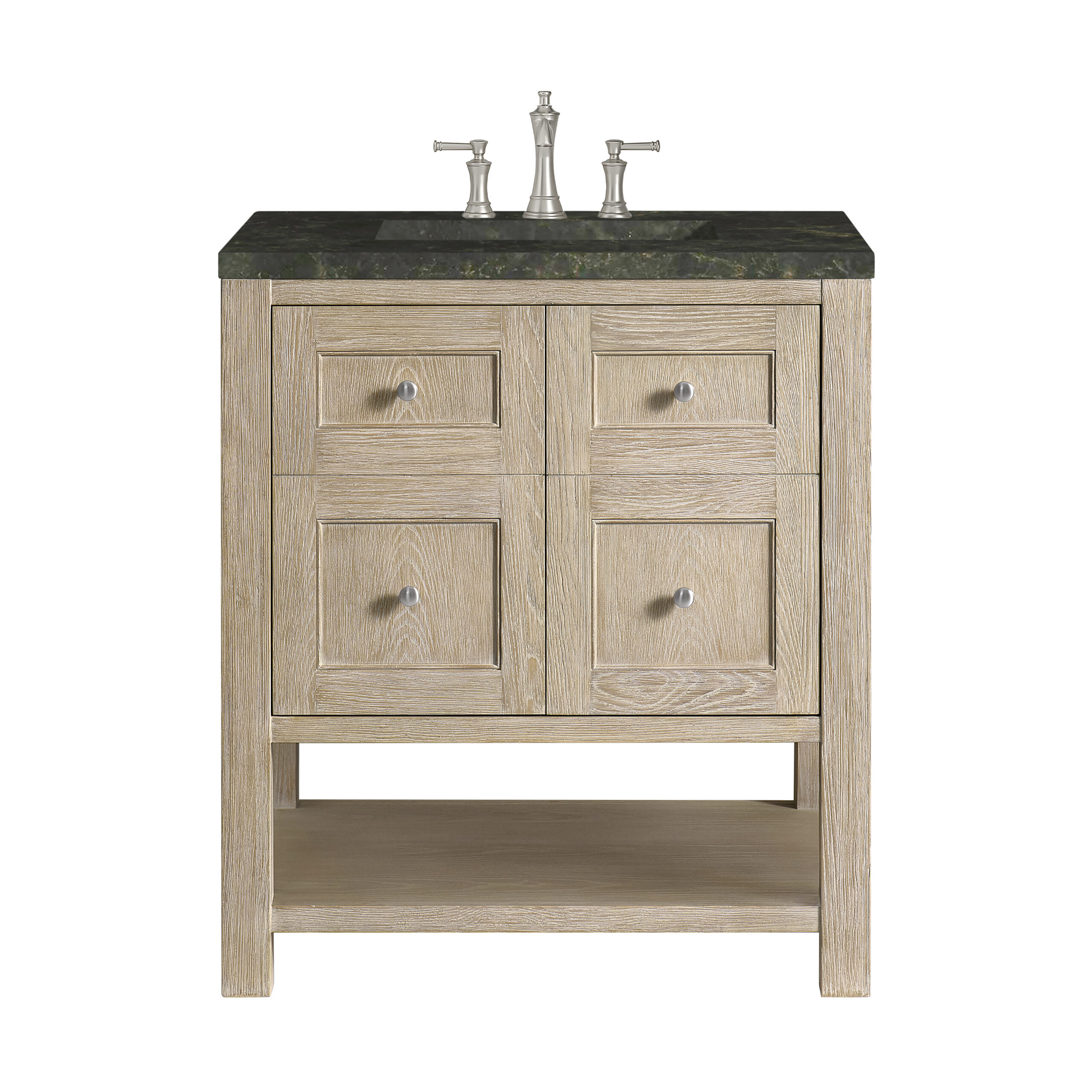 James Martin Vanities 330V30WWO3PHT Whitewashed Oak 330V30WWO3PHT Breckenridge 30 Single Vanity, Whitewashed Oak, W/ 3 Cm Phantome Eclos To - Whitewashed Oak