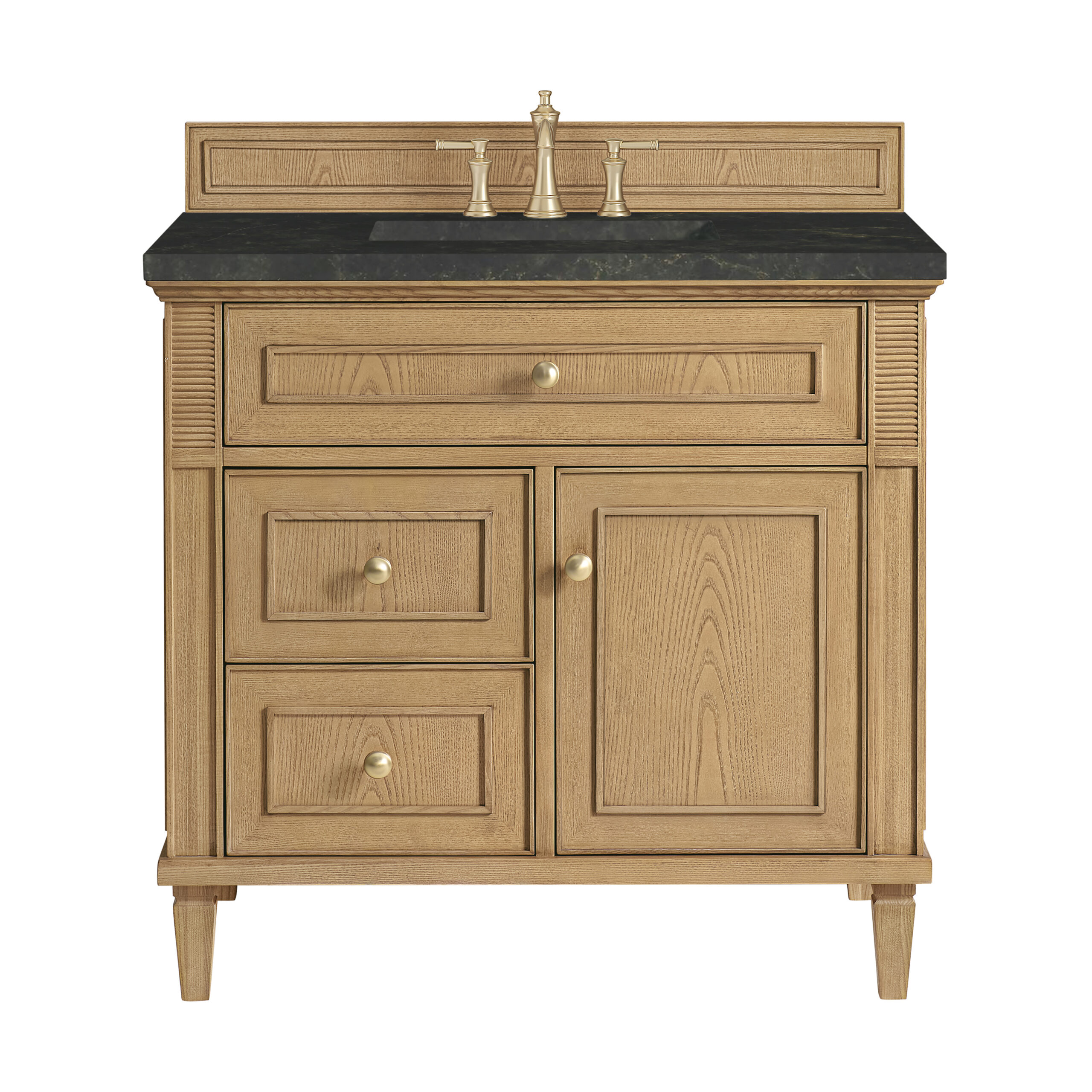 James Martin Vanities 424V36LNO3PHT Light Natural Oak 424V36LNO3PHT Lorelai 36 Single Vanity, Light Natural Oak, W/ 3 Cm Phantome Eclos To - Light Natural Oak