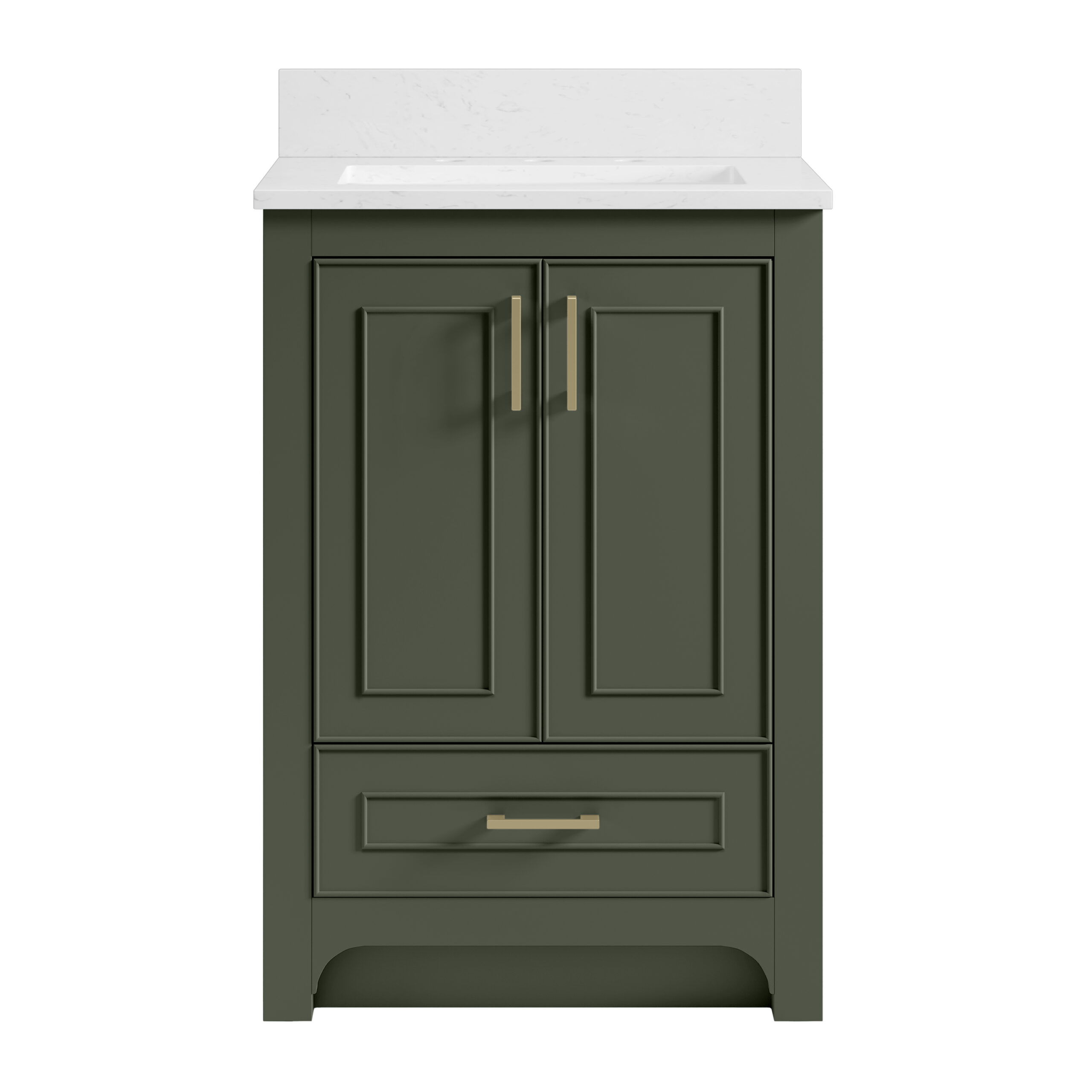 James Martin Vanities N241V24DPO Deep Olive Green N241V24DPO Lucerne 24 Single Vanit - Deep Olive Green