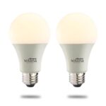 Bulbrite Smart Led Wifi Bulb 8w A19 White Light 60w Equivalent 2pk