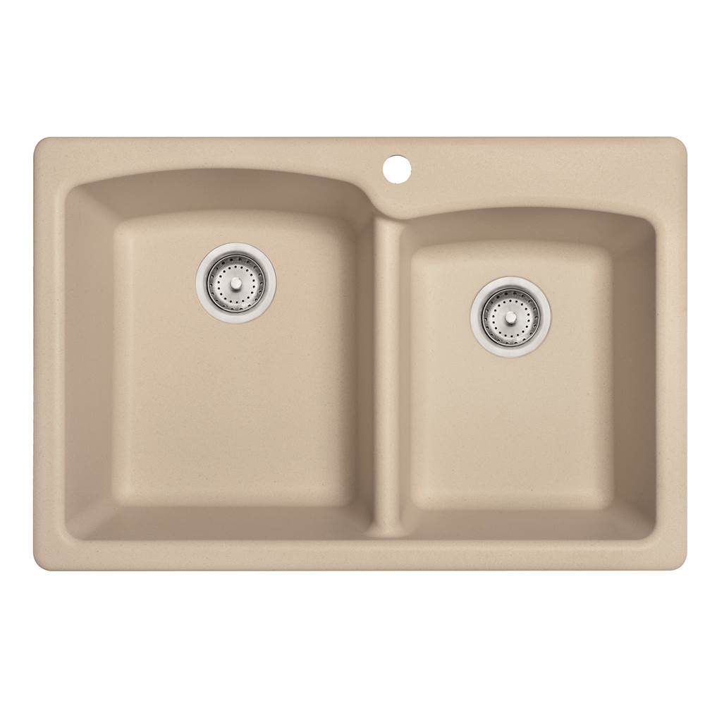 Franke Ellipse 33.0-in. X 22.0-in.fragranite Dual Mount Double Bowl Kitchen Sink In - Image 2