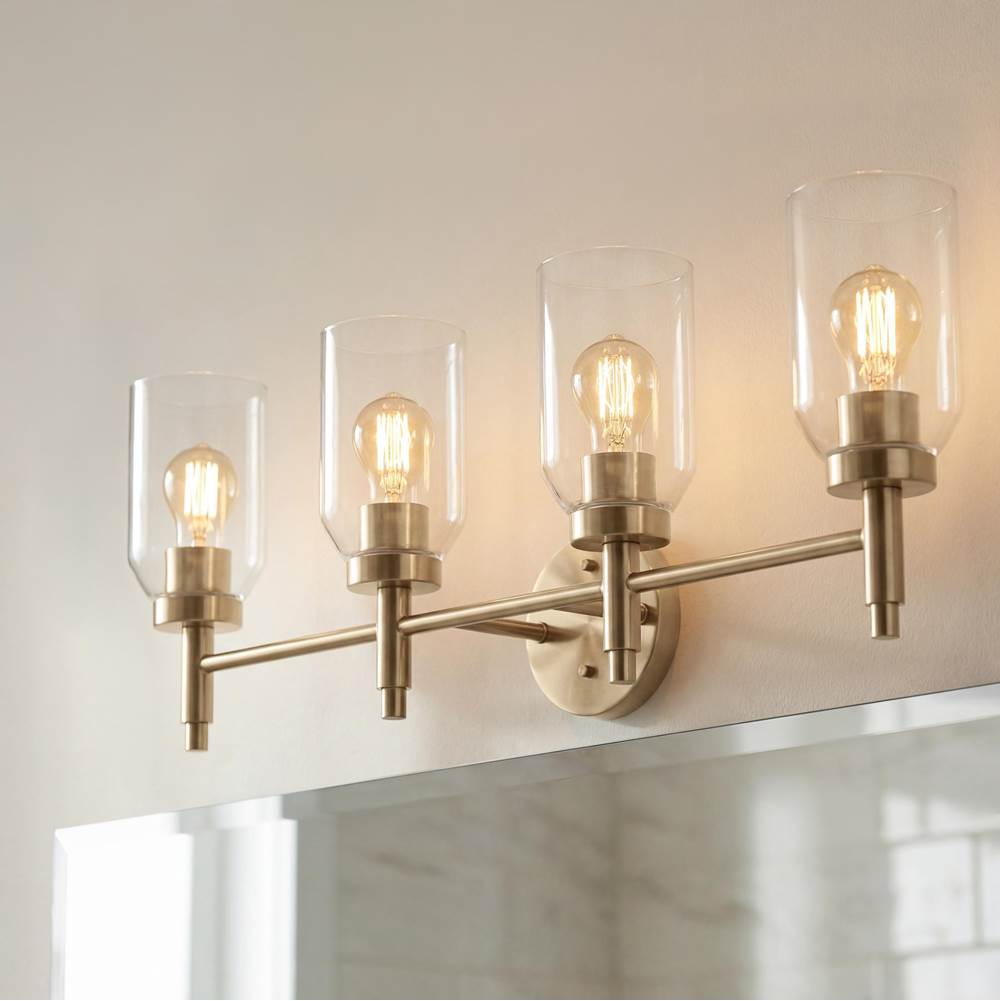 Kichler lighting Madden 34 Inch 4 Light Vanity With Clear Glass In - Image 2