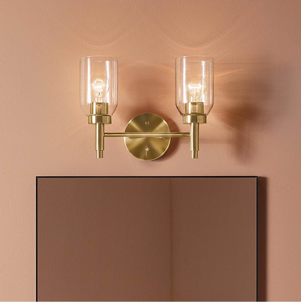 Kichler lighting Madden 14.25 Inch 2 Light Vanity With Clear Glass In - Image 2