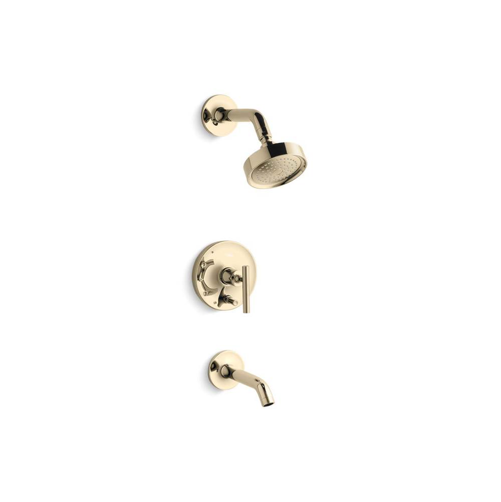 Kohler Purist Rite-temp Bath And Shower Trim Kit With Push-button Diverter And Lever Handle